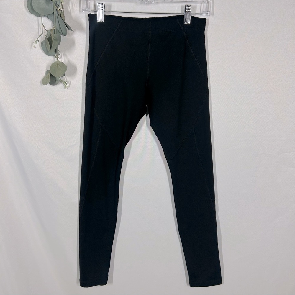 Lorna Jane | Full Length Black Leggings Quilted Detailing Women’s Size Medium